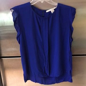 Royal Blue sleeveless blouse Size Large